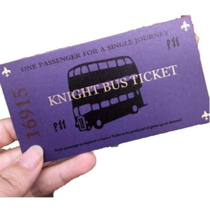 Billete Mágico Autobús Noctámbulo Harry Potter Estoykuku