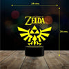 Lampara 3D The Legend of Zelda c/ remoto 16 color