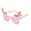 Lentes Sol Gafas Unicornio Glitter Fiesta Brillante Kawaii