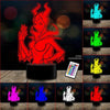 Lampara 3d Malefica 16 Colores Control Remoto
