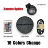 Lampara 3d Malefica 16 Colores Control Remoto