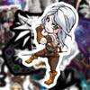 Pack 50 sticker The witcher 3 Impermeable celular maleta