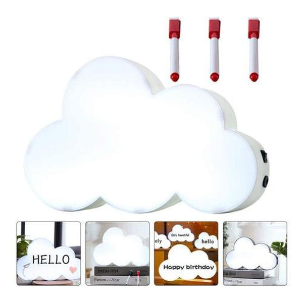 Pizarra Led Forma Nube Escrita plumón Estoykuku