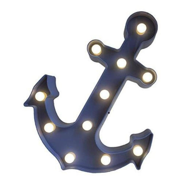 Lampara Anclas Luces Led Pilas Candy Bar (estoykuku)