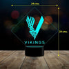 Lampara 3D serie Vikingos  c remoto 16 color estoykuku