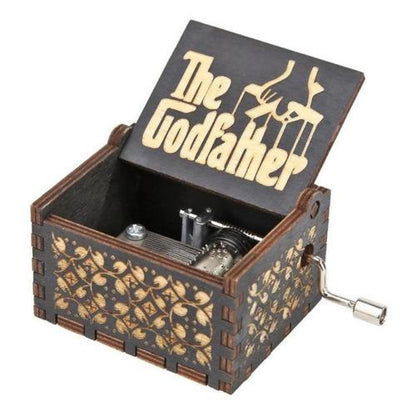 Caja Musical negra Madera El Padrino The Godfather