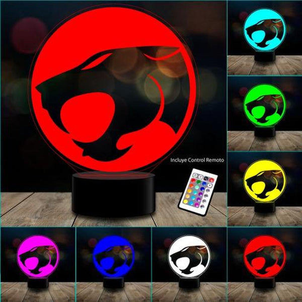 Lámpara 3D Thundercat control remoto 16 color Estoykuku