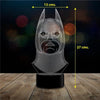 Ilusion led 3D batman frente Dc Comic c/remoto colores
