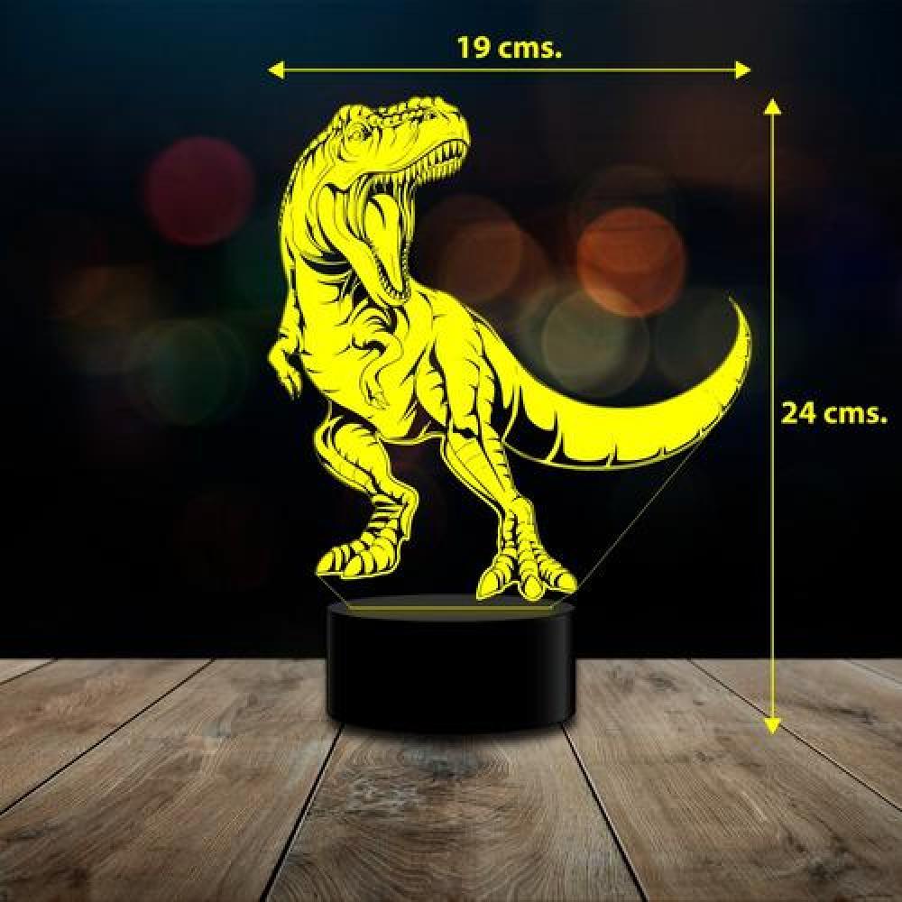 Ilusión 3d Dinosaurio Rex control remoto