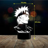 Lámpara 3D Naruto Uzumakiremoto 16 color Estoykuku