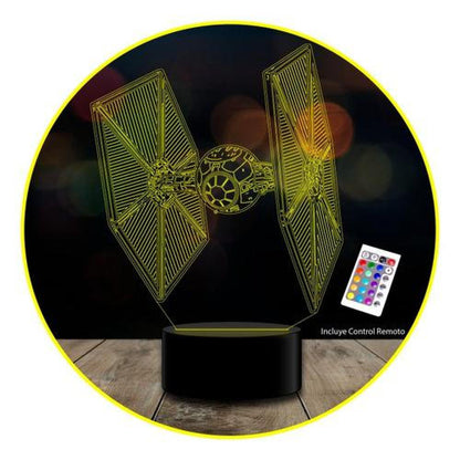 Ilusión 3D TIE Fighter Star Control remoto 16 colores