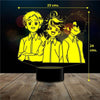 Lampara 3D The Promised Neverland control remoto