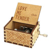 Caja musical madera elvis  "Love me Tender "