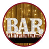 Pack 3 Letras led  " BAR "  16 cm