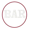 Pack 3 Letras led  " BAR "  16 cm
