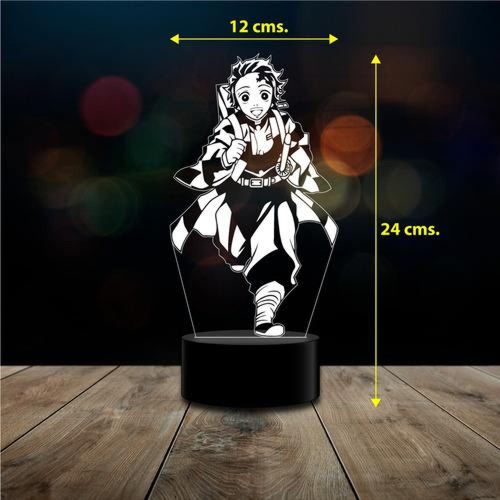 Lampara 3D Tanjiro demon slayer c remoto 16 color