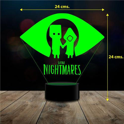 Lampara 3D Little Nightmares  control remoto 16 colores