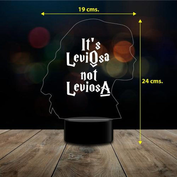 Lampara Ilusión 3D Hermione Leviosa  harry  C remoto