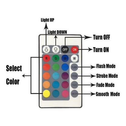 Lampara Ilusión 3D Boba F Manda5 16 colores Control remoto