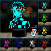 Lampara 3D Tanjiro Demon Slayer: Kimetsu no Yaiba MOD 2