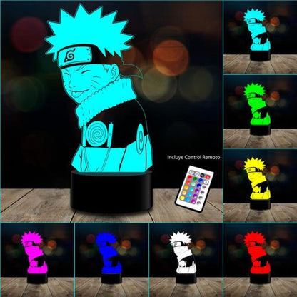 Lámpara 3D Naruto Modelo 2 c/ remoto