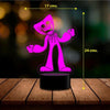 Lampara 3D Huggy Wuggy A control remoto 16 colores
