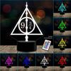 lampara 3D Harry Potter reliquias de la muerte c/ remoto