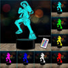 lampara 3D Monkey D. Luffy One Piece 16 colores c/ remoto