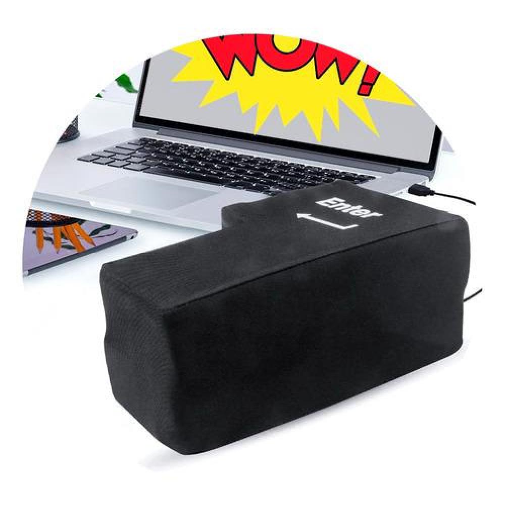 Tecla ENTER gigante antiestrés USB para computadora almohada