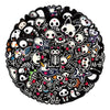 Set Stickers calcomonias Animalitos corazon skull black love