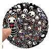 Set Stickers calcomonias Animalitos corazon skull black love