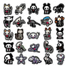 Set Stickers calcomonias Animalitos corazon skull black love