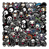 Set Stickers calcomonias Animalitos corazon skull black love