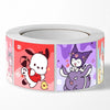 Rollo 500 u Sticker kawaii kuromi, kitty, Melody y amigos