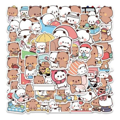 Set Stickers calcomonias ositos Cute Bubu y Dudu