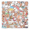 Set Stickers calcomonias ositos Cute Bubu y Dudu