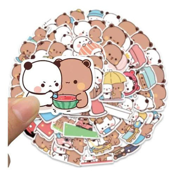 Set Stickers calcomonias ositos Cute Bubu y Dudu