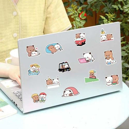 Set Stickers calcomonias ositos Cute Bubu y Dudu