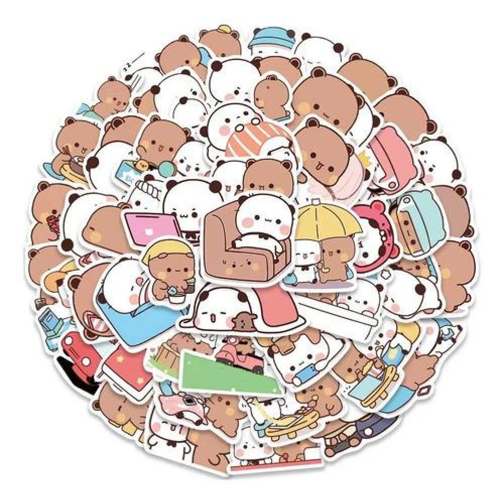 Set Stickers calcomonias ositos Cute Bubu y Dudu