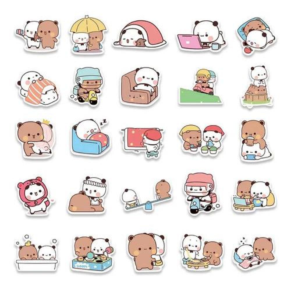 Set Stickers calcomonias ositos Cute Bubu y Dudu