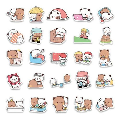 Set Stickers calcomonias ositos Cute Bubu y Dudu