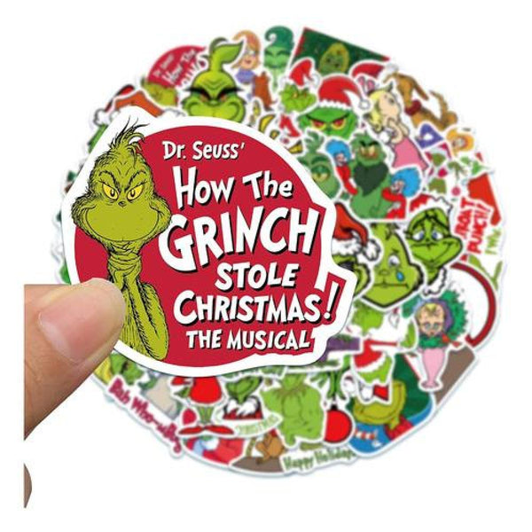Set Stickers calcomonias el Grinch, odia navidad