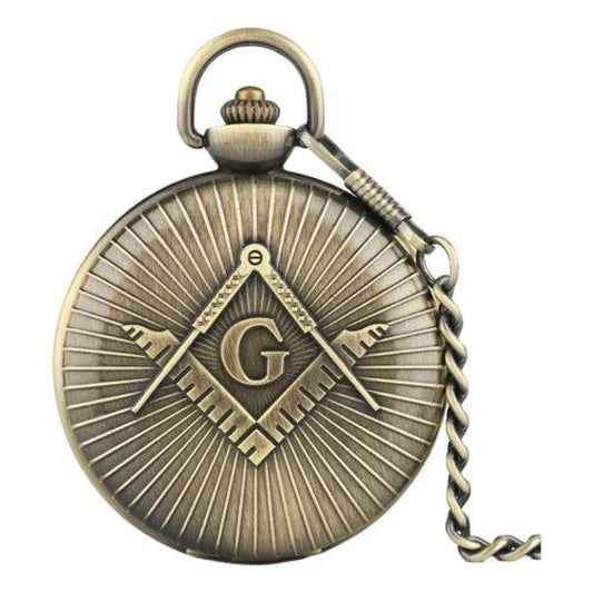 Reloj De Bolsillo Retro Masónico Caballeros Templarios