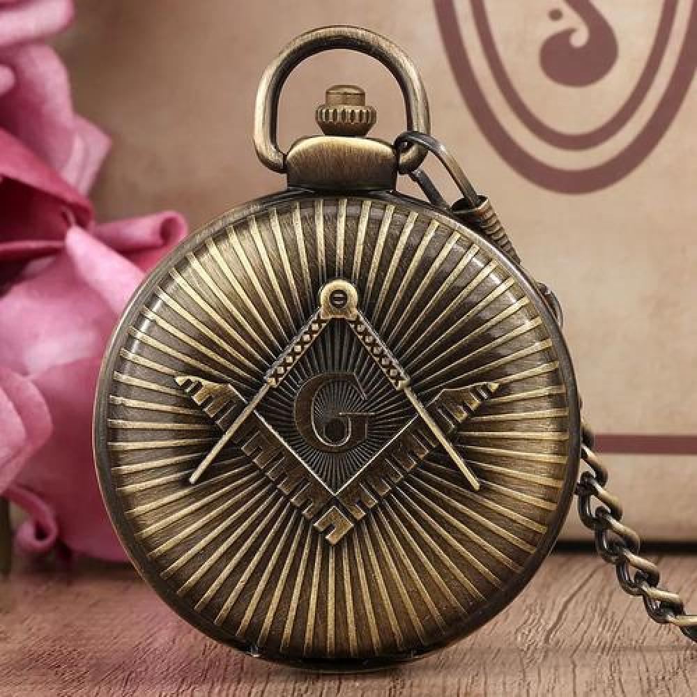 Reloj De Bolsillo Retro Masónico Caballeros Templarios
