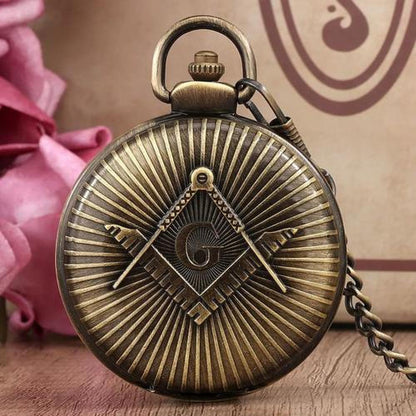 Reloj De Bolsillo Retro Masónico Caballeros Templarios