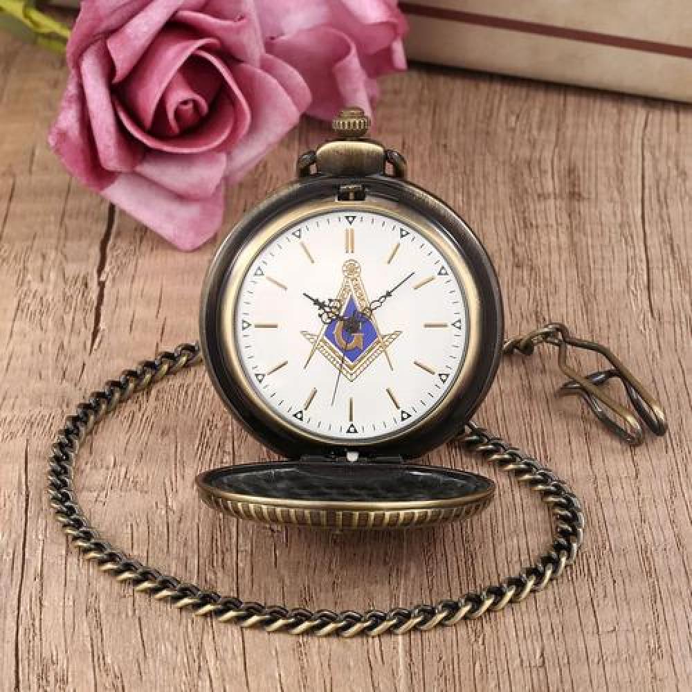 Reloj De Bolsillo Retro Masónico Caballeros Templarios
