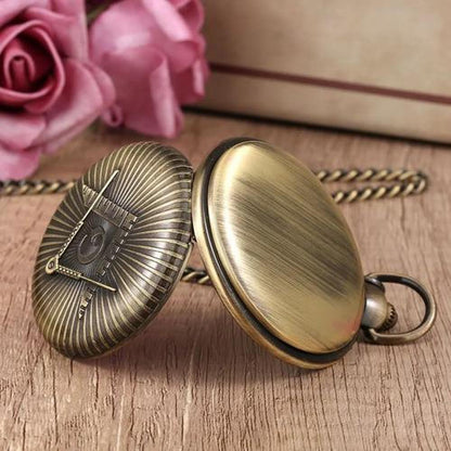 Reloj De Bolsillo Retro Masónico Caballeros Templarios