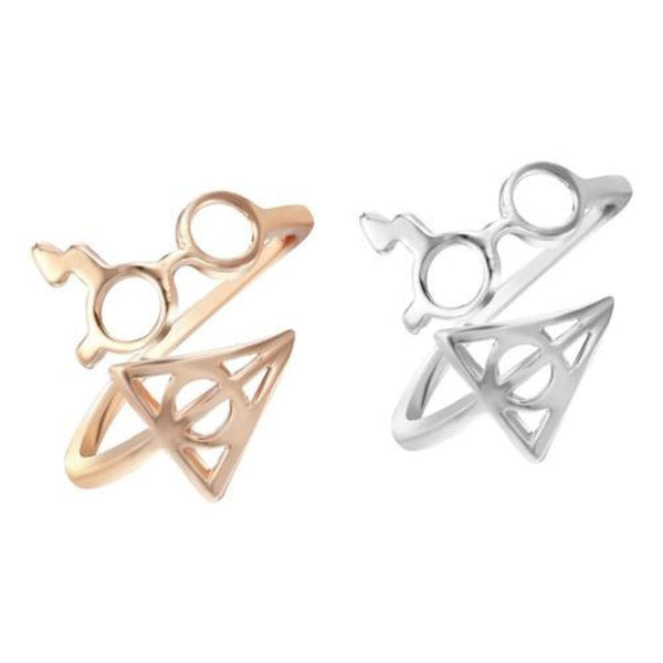Pack Anillos Harry Potter: Anteojos Y Reliquias De La Muerte