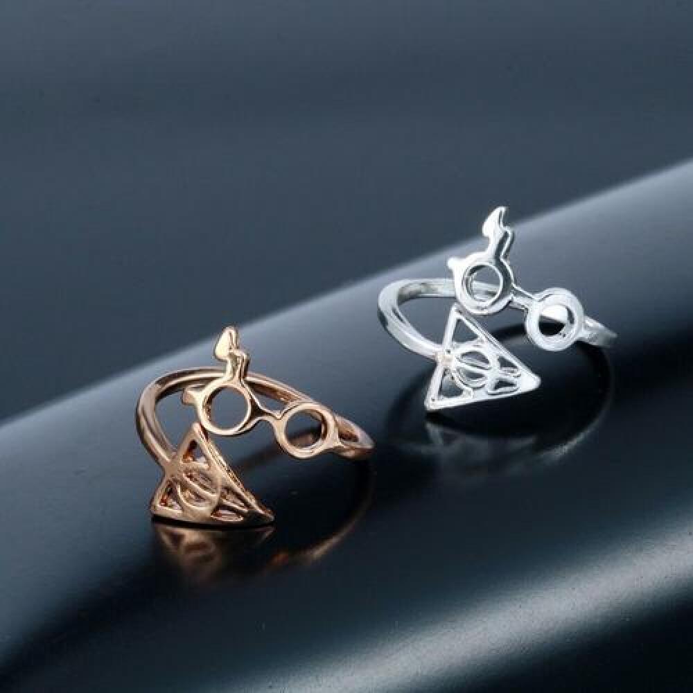 Pack Anillos Harry Potter: Anteojos Y Reliquias De La Muerte