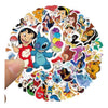 Pack 50 Sticker dibujos animados princesas Stich mickey